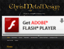 Tablet Screenshot of chrismetaldesign.com